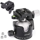 46mm Low Profile Tripod Ball Head With Lever Release Clamp Panoramic  44lbs 20kg