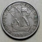 1966 Portugal - 5 Escudos - Sailing Ship - World Coin - B233