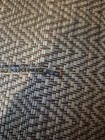 Silver Two-tone Necklace With Chevron  925 Sterling Silver  Made In Italy 
