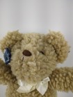 Vintage Applause Bravo Tan Waffles Teddy Bear Stuffed Animal Plush Toy W bow 12 