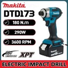 Makita Brushless Impact Driver Dtd173 18v Lithium Cordless Electric Drill Power