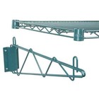 Green Epoxy Wire Wall Shelf Heavy Duty Commercial Storage Rack Shelving 21 x42 