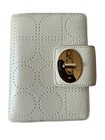 Kate Spade Planner Cover Agenda Decorative Perforated Turn Lock Winter White