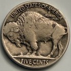 1937-d Buffalo Nickel Denver Mint Partial Horn Bold Date Indian Head Bn2011