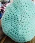 Handmade Acrylic Crochet Beanie Hat Toddler 1   3   yr Pretty Green Ready To Ship Us