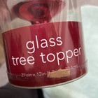 Martha Stewart Glass Santa Tree Topper 12 Inch High 2006 New