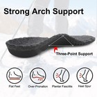 Winter Warm Lamb Wool Shoe Insoles Plantar Fasciitis Relief Orthotics Inserts