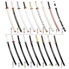 All Demon Slayer Bamboo Katana Sword  Belt   Holder     Cosplay Prop Decor