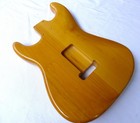 Strat Body 2pcs Centre Joined North American Alder Trans Yellow Ssh   4 4lbs