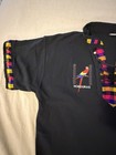Honduras Men s Traditional Latin American Black Lace-up Shirt  Multicolor Trim M