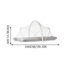 Baby Net Bassinet Netting Cover Breathable Foldable Mesh For Rocking