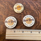 3 Vintage  Hard Rock Cafe Pinback Button Pin Badge New York  london love All