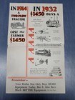 Vintage 1932 John Deere Furrow Magazine Sumner Iowa Dealer   Insert  Zion Cover