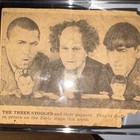 The Three Stooges Original 1930   s Live Appearance Ad W composition Hand Puppets