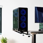 Vivo Clamp-on Adjustable Deskside Gaming Pc Holder With Wall Mounting Option