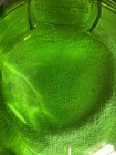 Wheaton Green Glass Reproduction Bottles Set Of 2