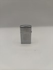 Vintage  chrome Zippo Slim mini Cigarette Lighter Pinstripe stripes 