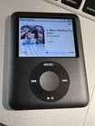 Apple Ipod Nano 3rd Gen A1236     8gb     Black     Tested     Charger   Case Included