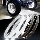 4pcs 15 5   5-row Wheel Lights Strobe Pure White Led Rim Lights For Car Truck