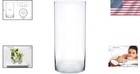 Elegant 12  Clear Glass Cylinder Vase - Perfect Decorative Centerpiece