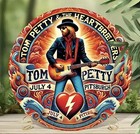 Tom Petty And The Heartbreakers July 4 Concert  8   round Aluminum Wall Art  New