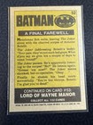 1989 Topps Batman Movie Trading Cards  pick Your Card 