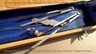 Parallel Ruler Brass Divider Pencil Compass Wooden Box Navigation Instrument