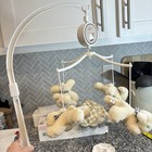 Vintage Baby Nursery Mobile With Lambs nib Plays Music And Turns By Lambs   Ivy 