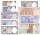 Egypt Set 9 Unc 5 10 25 50 Piastres 1 Pound Mixed Year P 57 70 71 184-190