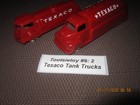 Tootsietoy  9  2 Texaco Tank Trucks  Please Read Listing  No Returns