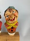 Vintage Czech Hand-carved Wooden Bottle Pourers stoppers  Unique-free Shipping 