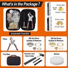 Grommet Tool Kit  Handheld Hole Punch Pliers  Hammer  Hole Punch  400pcs Eyelets