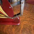 Jiffy-way Vintage Metal Egg Scale Red W  Yellow Dial W  Tray
