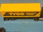 Tyco Us 1 Racing Team Peterbilt Black Flames Rig Yellow Trailer Slot Car Rare