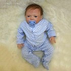 22  Reborn Doll Lifelike Newborn Boy Doll Silicone Vinyl Handmade Baby Xmas Gift