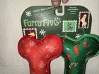 New Lepawit Christmas Dog Toys 2 Pack Squeaky Bone Plush Small Medium Dogs