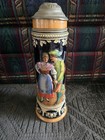 Vintage Large 2 Liter German Beer Stein Made In Germany 15  Hand Painted