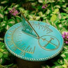 Renovators Supply Manufacturing Sundial Verdigris Finish Brass 10 Dia Vintage Su