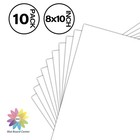 10 Pack 8x10 White Frame Backer Boards Print Backer Sheets Craft Cardboard