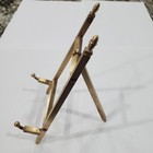 Vintage Solid Brass Mini Folding Art Easel Plate Picture Display Stand 7 5 