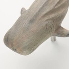 Resin Willa Gray Whale Shark Sculpture Small  For Decor