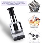 Manual Food Chopper Hand Press Dicer For Onion Garlic Veggie Slicer Quick Easy