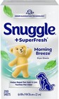 Snuggle Superfresh Dryer Sheets  200 Count  Morning Breeze