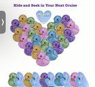 Glitter Cruise Rubber Ducks Set Of 50  With Rubber Bands And Tags