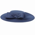 Navy Fascinators Elegant Wide Brim Hat For Women Big Bow Tea Party Fedoras Hats