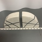 Marble Stone Granite Bookends White Black