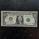 Off-center Mis-print Mis-cut Error Note One Dollar  1 Bill Federal Reserve U s 