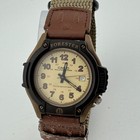 Vtg Casio Forester Analog Quartz Watch Men 100m Brown Ft-500w   For Parts Repair