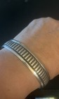 Heavy Vintage Sterling Navajo Douglas Etsitty Contemporary Cuff Bracelet 33gms