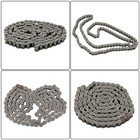 80 Carbon Steel Roller Chain 10ft heavy Duty Free Connecting Links 1 Connector